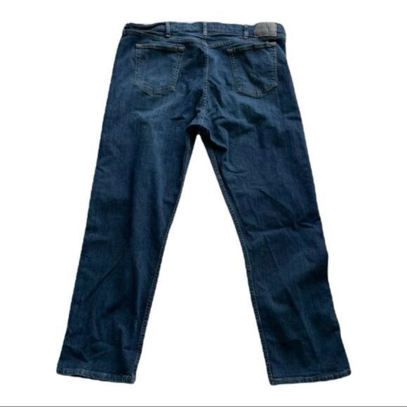 Wrangler Authentic Dark Denim Jeans 42 X 32 - Picture 3 of 9